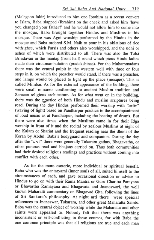  Sri Sai Baba and National Unity